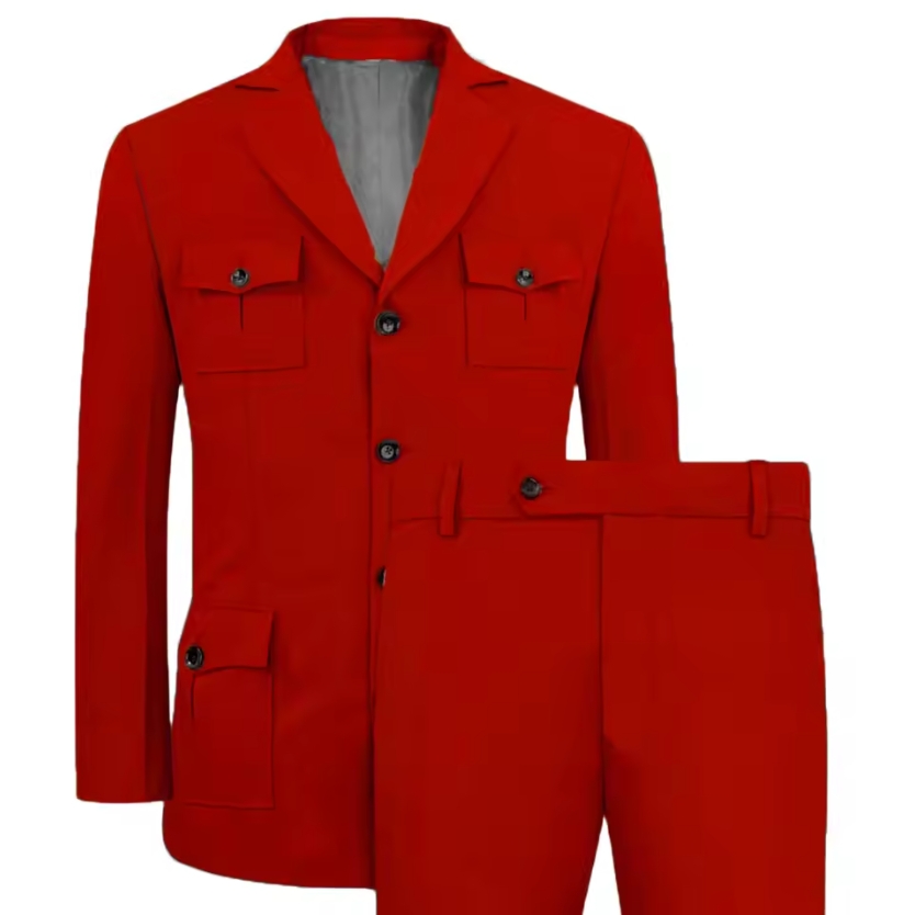 Men's Suits Jakcet Casual Khak - Khaki Formal Wear Men recensie en prijs