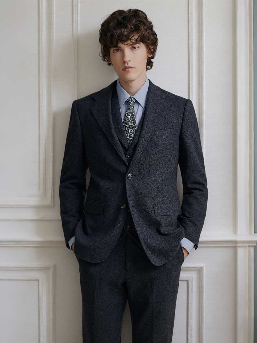 Premium Grey 55% Wool Men's Su - Men'S Formal Wear Attire recensie en prijs