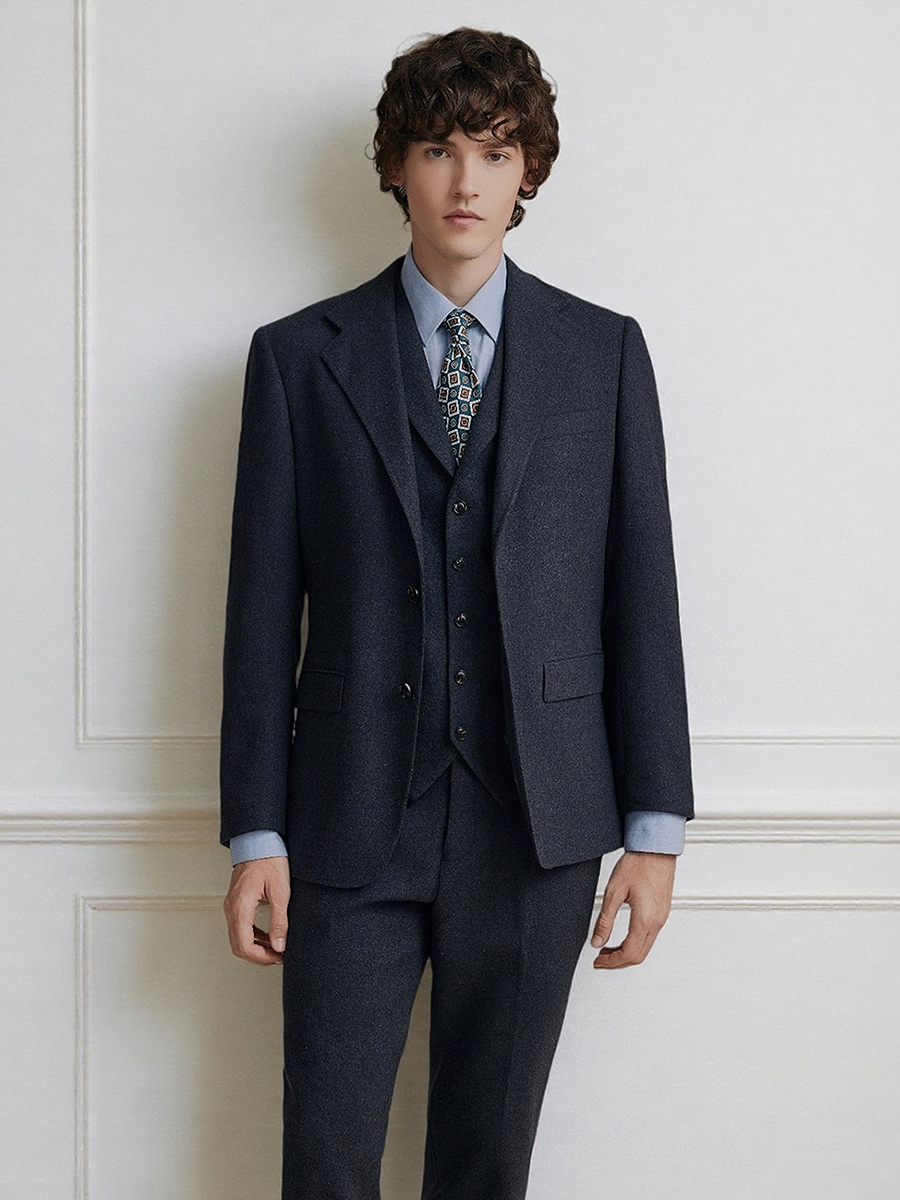 Premium Grey 55% Wool Men's Su - Men'S Formal Wear Attire recensie en prijs