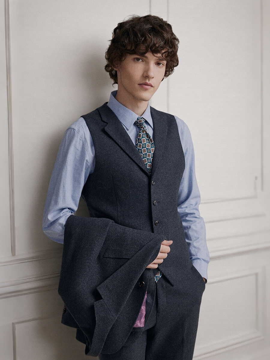 Premium Grey 55% Wool Men's Su - Men'S Formal Wear Attire recensie en prijs