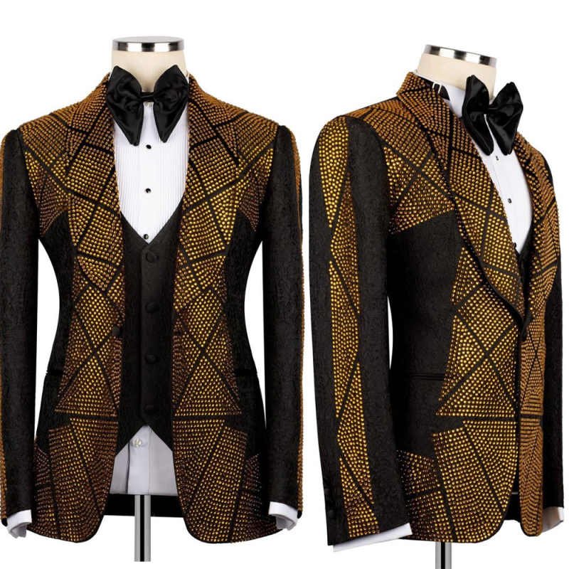 Gold Beads Men Suit Attire For - Men'S Formal Wear Attire recensie en prijs