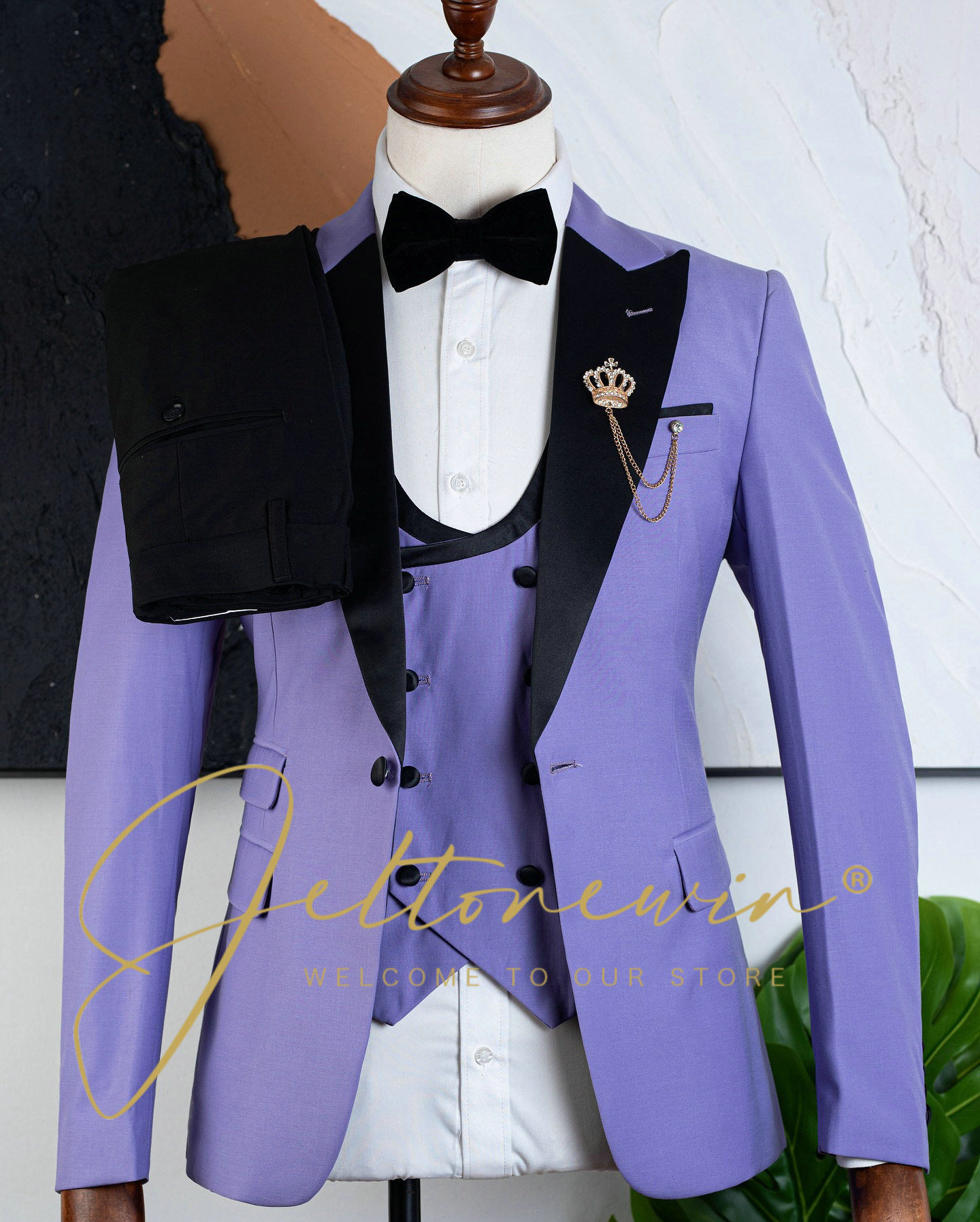 Men's Purple Three Piece Tuxed - Men'S Formal Evening Wear recensie en prijs