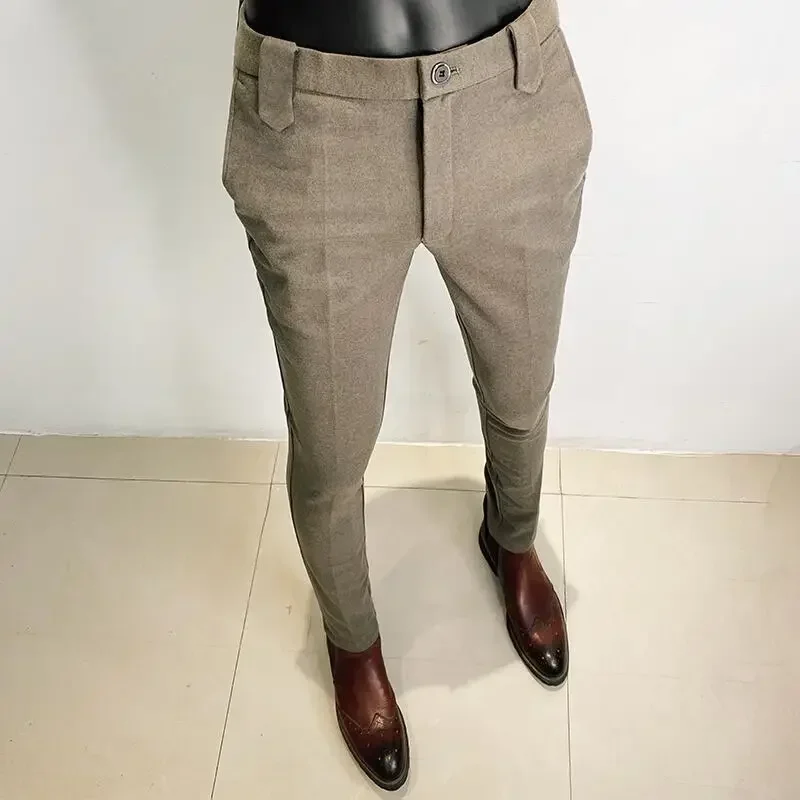 Autumn Winter Thickened Woolen - Men Formal Wear Dress recensie en prijs