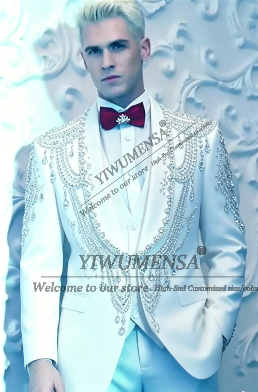 Male Fashion Beading Crystals  - Men'S Formal Wear Attire recensie en prijs