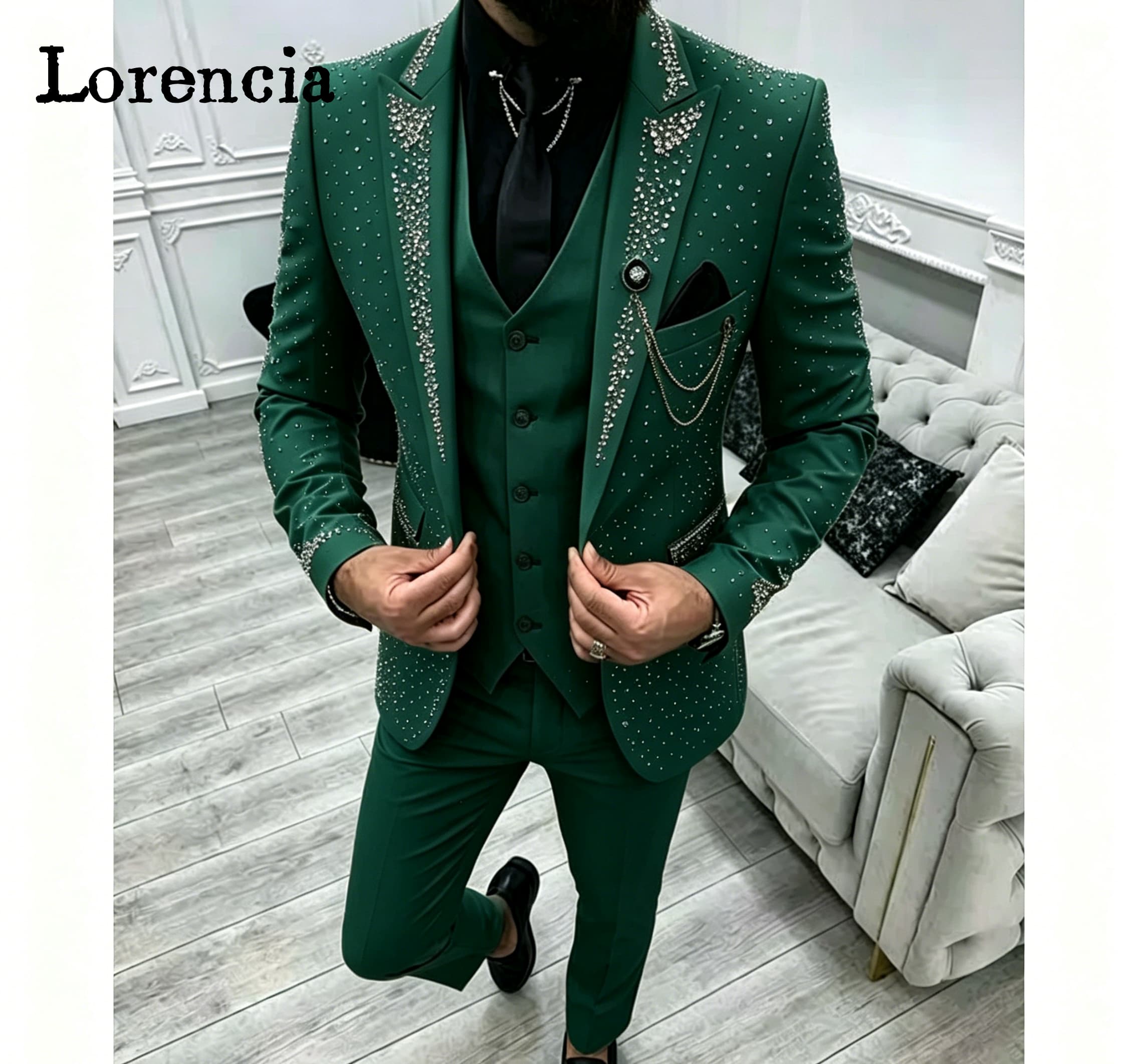 Luxury 3 Piece Formal Men's Su - Men'S Formal Evening Wear recensie en prijs