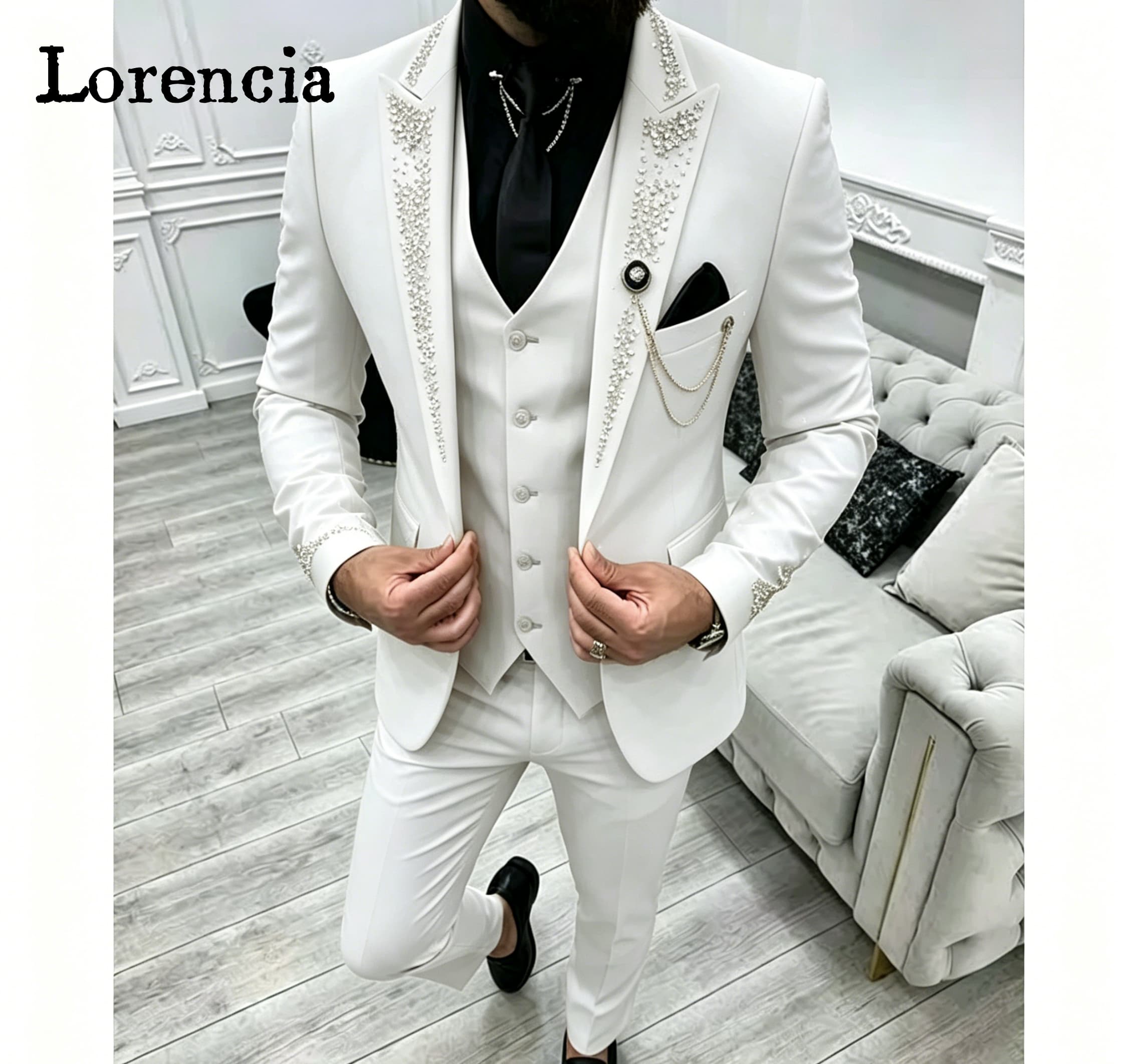 Luxury 3 Piece Formal Men's Su - Men'S Formal Evening Wear recensie en prijs