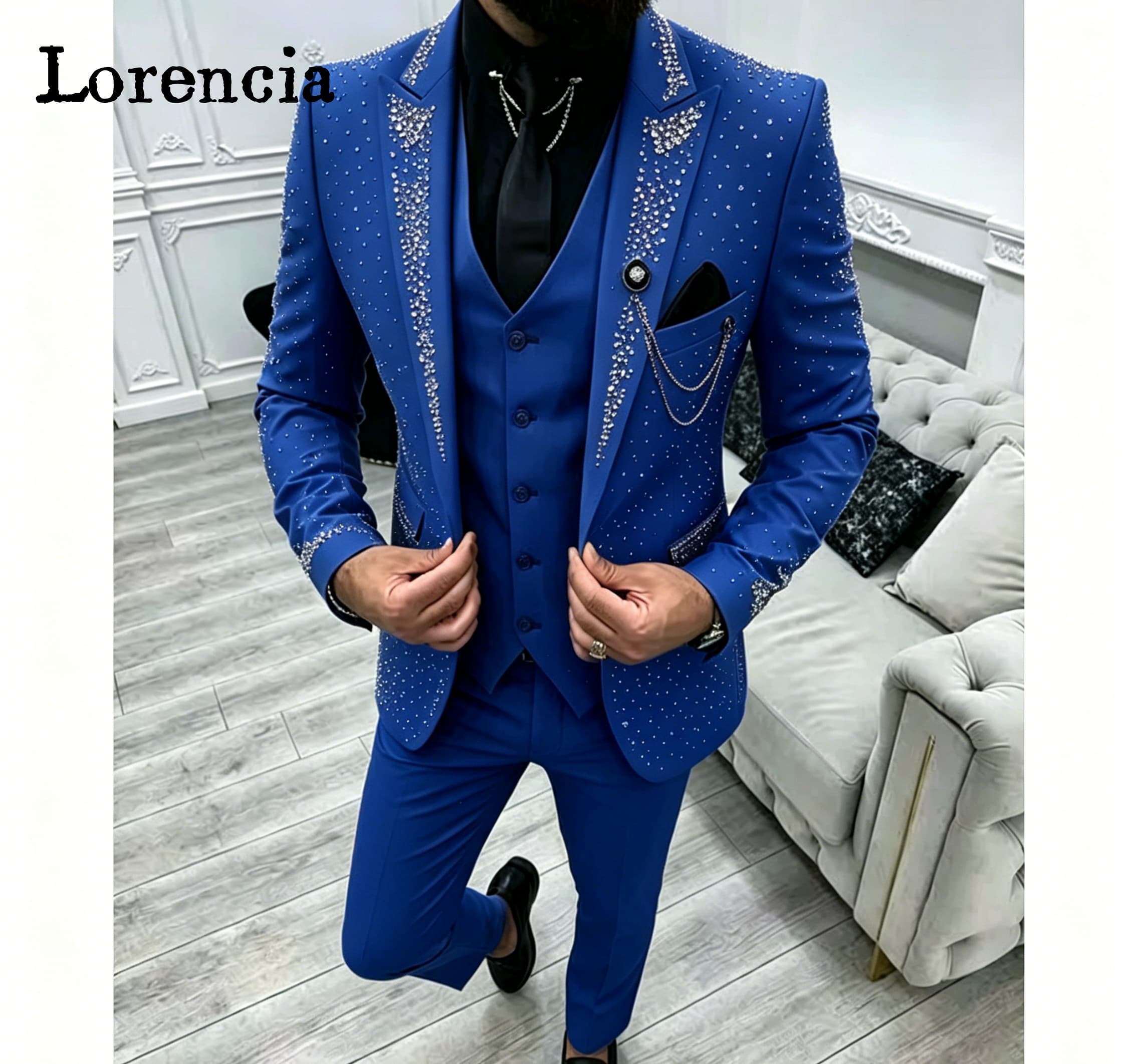 Luxury 3 Piece Formal Men's Su - Men'S Formal Evening Wear recensie en prijs