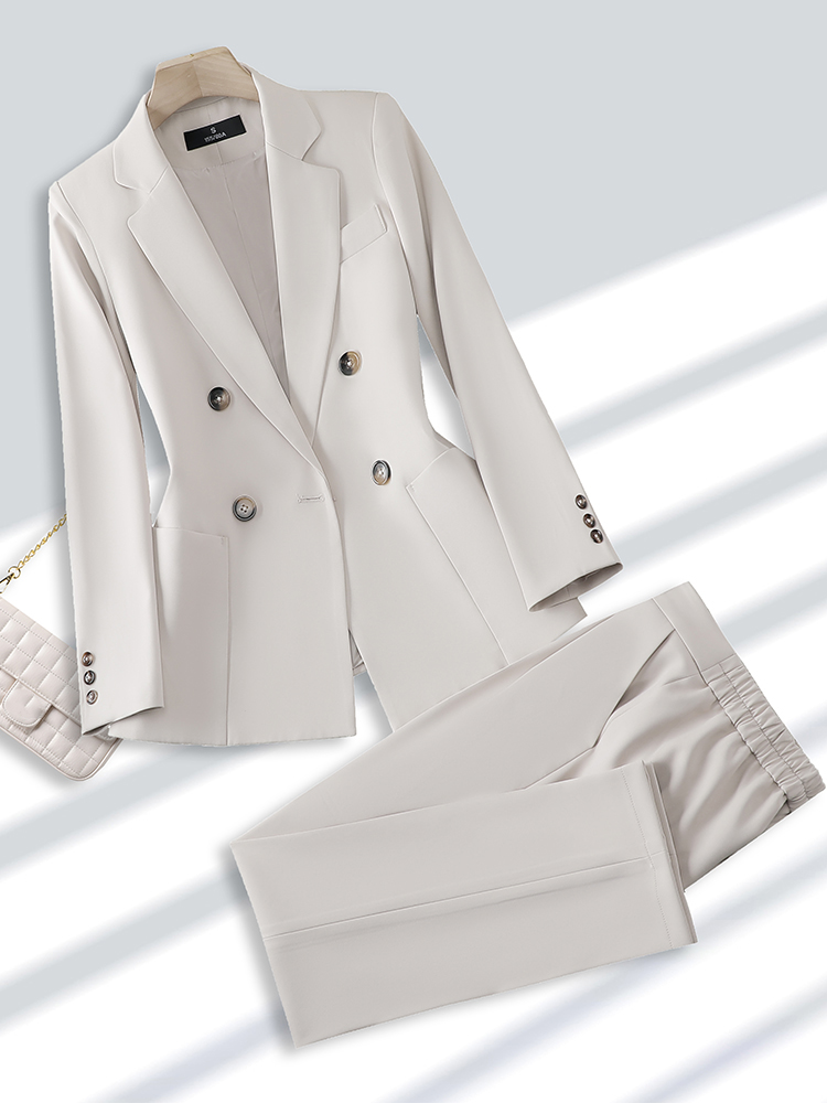 Fashion Ladies Pant Suit Forma - Khaki Formal Wear Men recensie en prijs