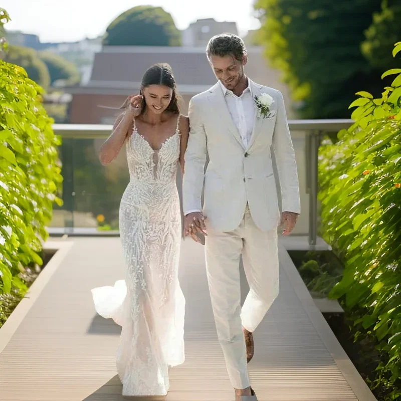 Linen Wedding Tuxedo For Men S - Men'S Formal Wear Attire recensie en prijs
