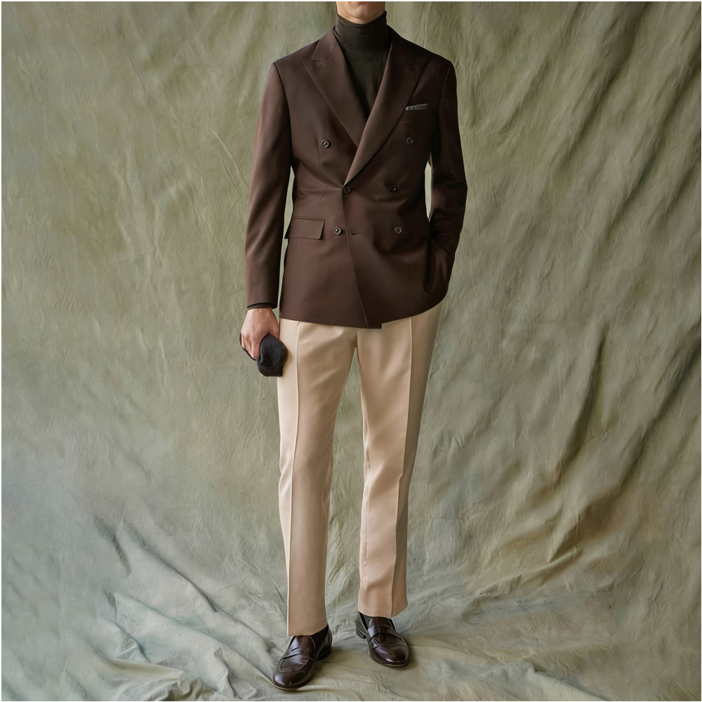 Elegant Suits For Men Wedding  - Khaki Formal Wear Men recensie en prijs