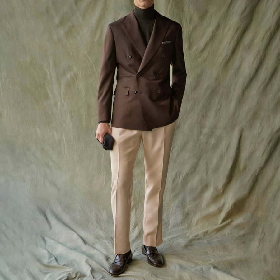 Elegant Suits For Men Wedding  - Khaki Formal Wear Men recensie en prijs