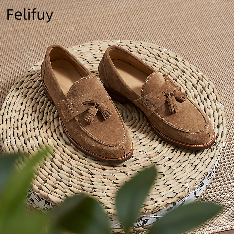New Brown Men Flat Loafers Cow - Men Formal Wear Dress recensie en prijs
