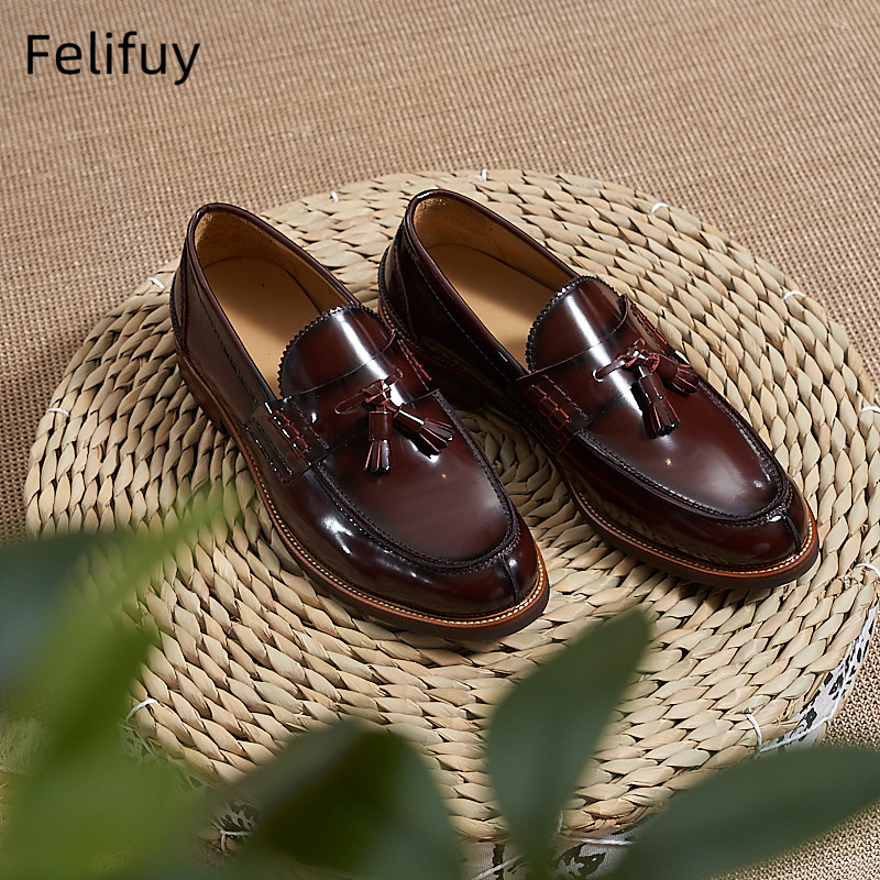 New Brown Men Flat Loafers Cow - Men Formal Wear Dress recensie en prijs