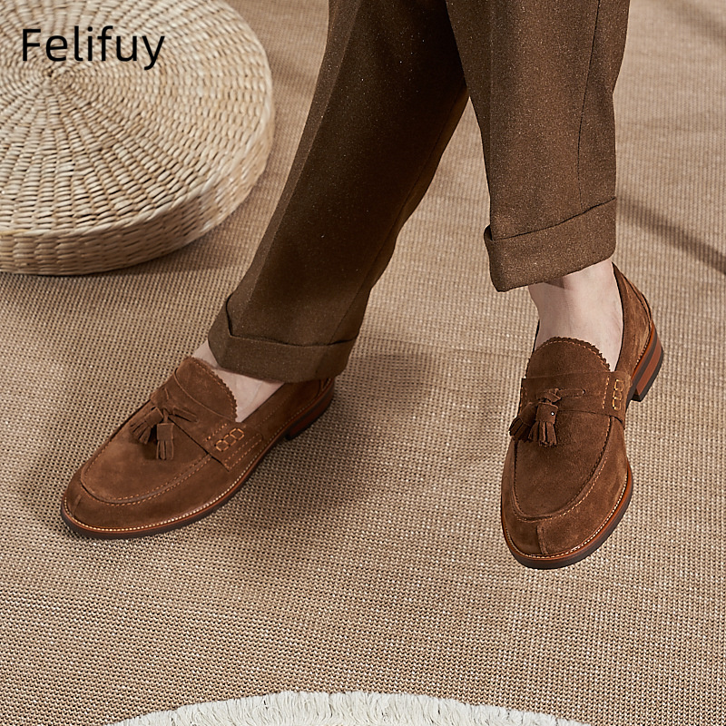 New Brown Men Flat Loafers Cow - Men Formal Wear Dress recensie en prijs