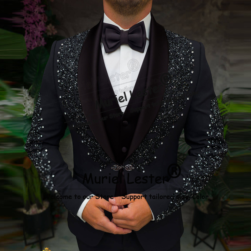Sparkly Crystals Beaded Suits  - Men'S Formal Wear Attire recensie en prijs