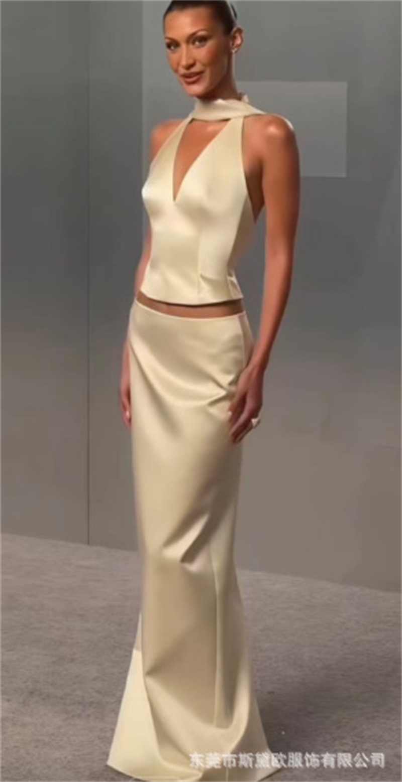 Sexy Beige Satin Prom Dress Wi - Men'S Formal Wear For Wedding Guest recensie en prijs
