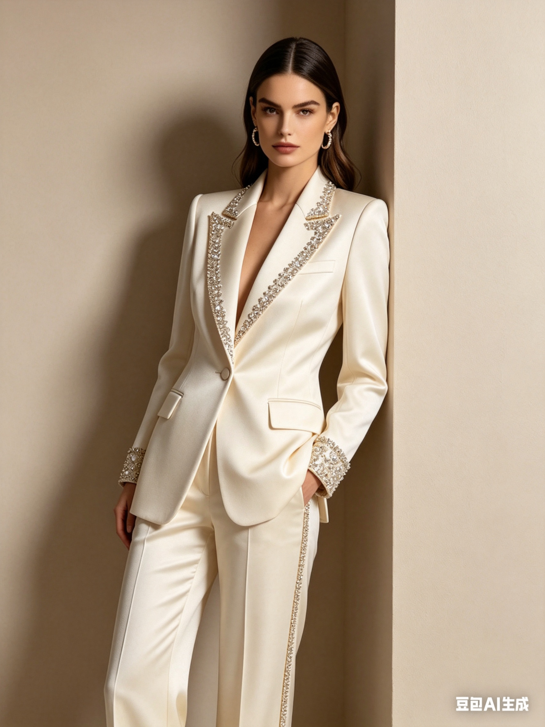 Beige Crystals Stone Women Sui - Men'S Formal Wear For Wedding Guest recensie en prijs