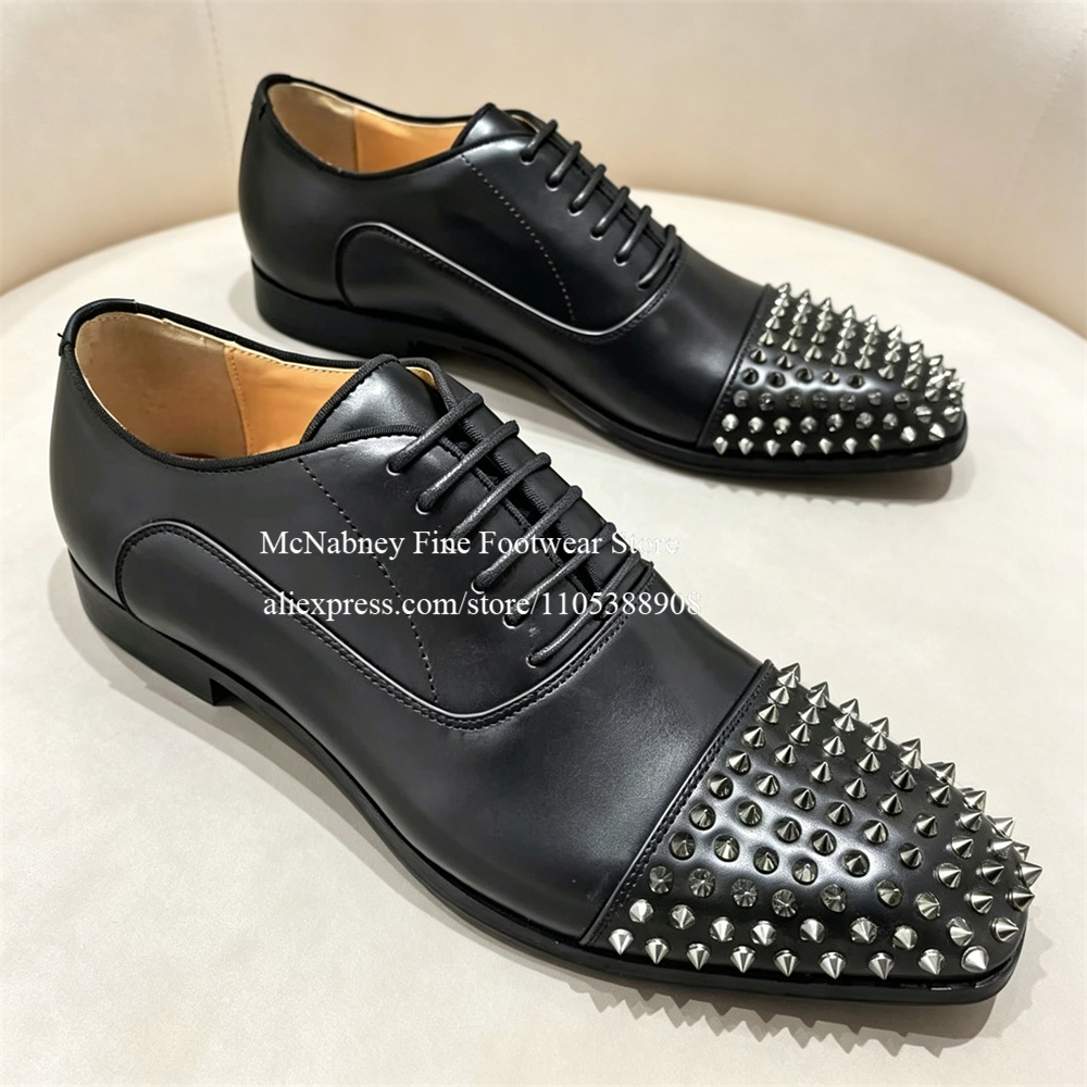 Spike Studs Leather Dress Shoe - Men Formal Wear Dress recensie en prijs