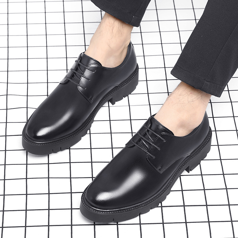 Mens Black Leather Lace Up Dre - Men Formal Wear Dress recensie en prijs