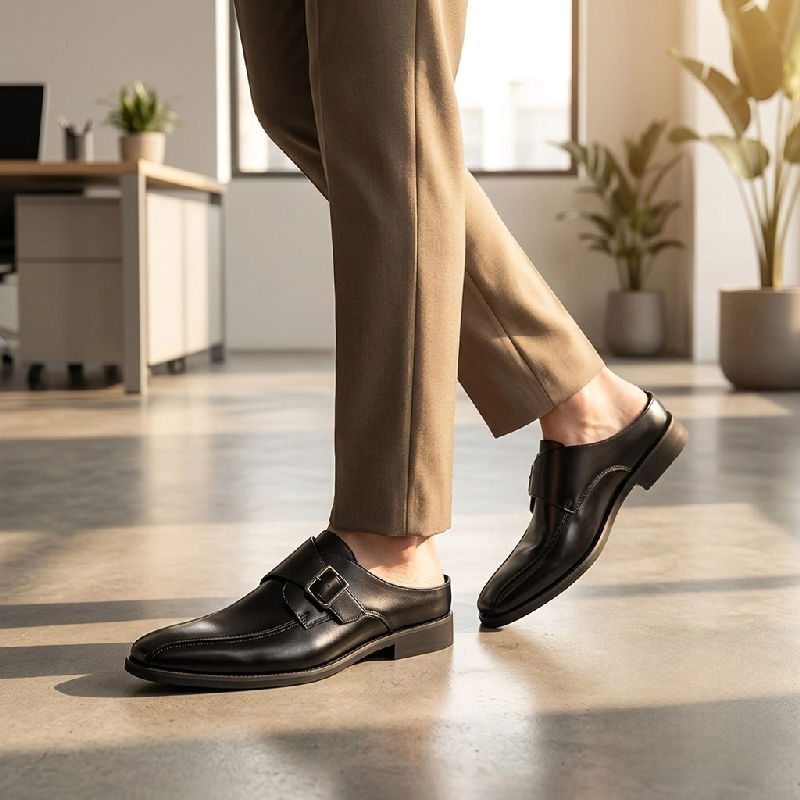 Summer Men Flat Leather Loafer - Formal Men Office Wear Sandals recensie en prijs
