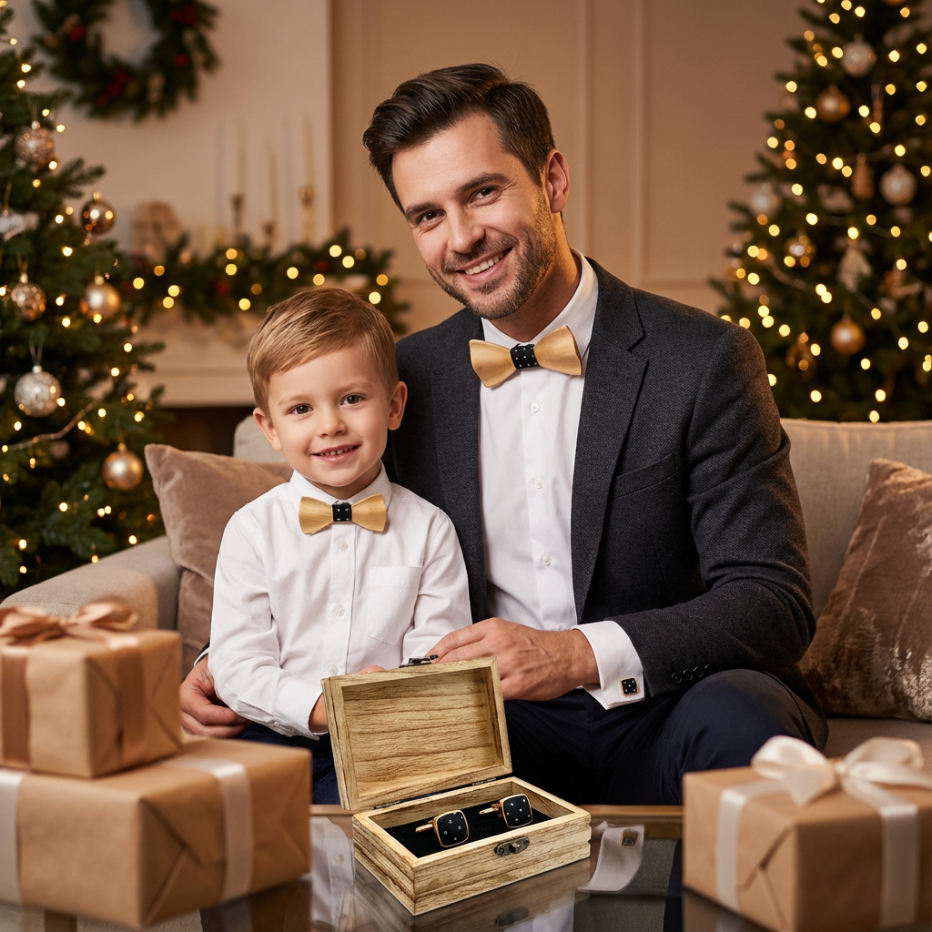 Wooden Bowtie Kit Father and k - Formal Wear For Men Kids recensie en prijs