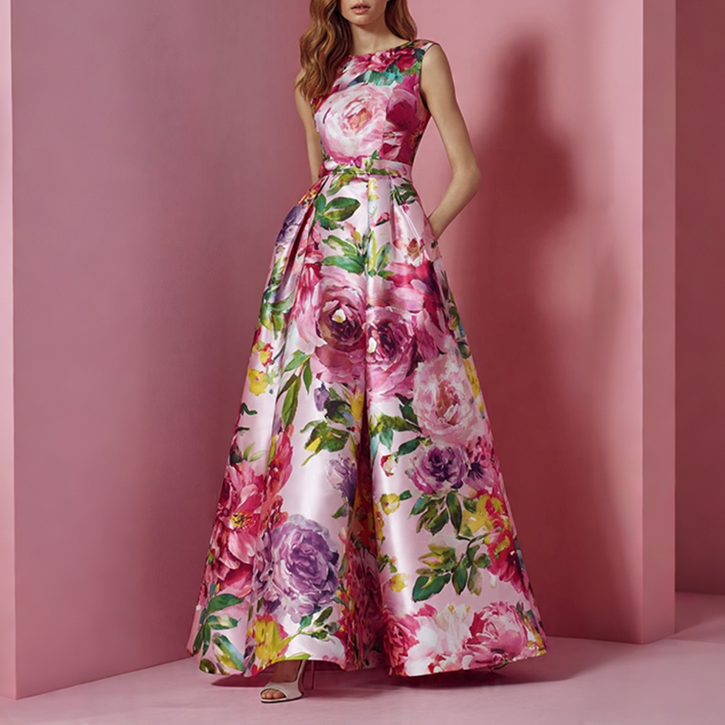 Women's Floral Print Round Nec - Men'S Formal Wear For Wedding Guest recensie en prijs