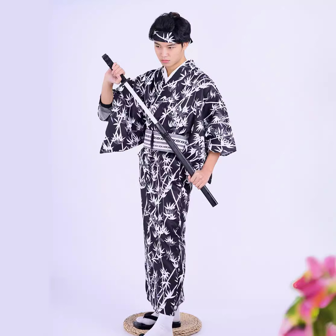 Men's Japanese Bamboo-Pattern  - Traditional Japanese Men'S Formal Wear recensie en prijs