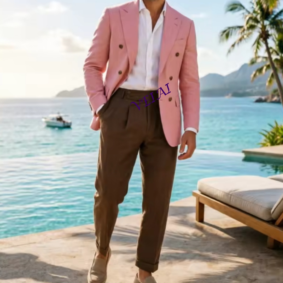 Customized2 Piece Beige Linen  - Men'S Formal Wear Attire recensie en prijs